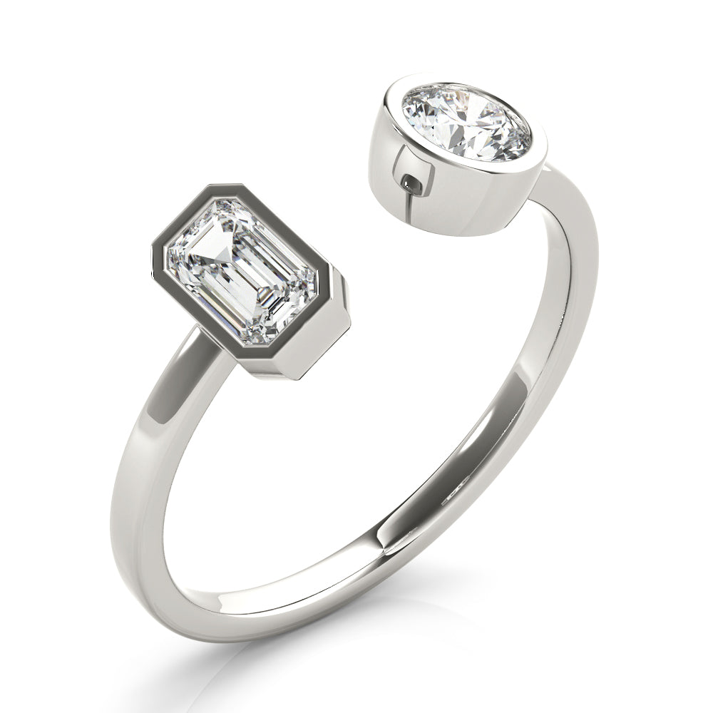 Round Emerald Diamond Fashion Ring · 0.60 ct tw
