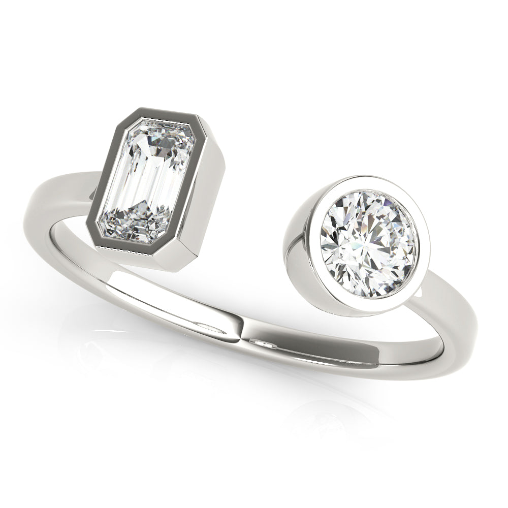 Round Emerald Diamond Fashion Ring · 0.60 ct tw