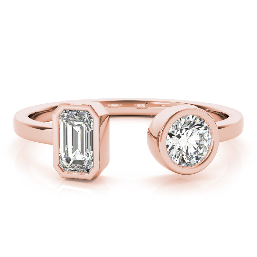 Round Emerald Diamond Fashion Ring · 0.60 ct tw