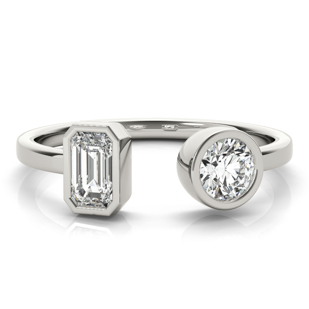 Round Emerald Diamond Fashion Ring · 0.60 ct tw