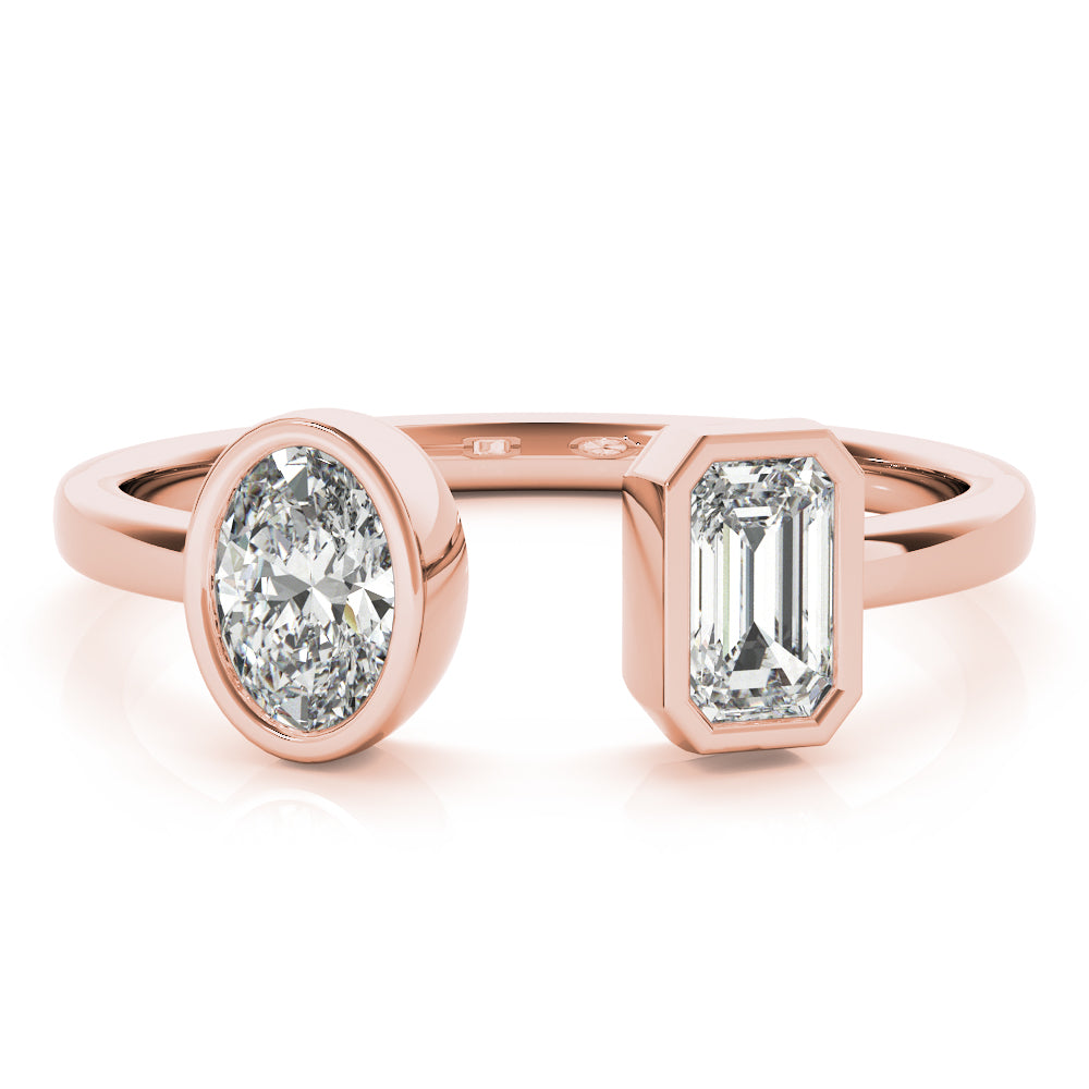 Oval Emerald Diamond Fashion Ring · 0.65 ct tw