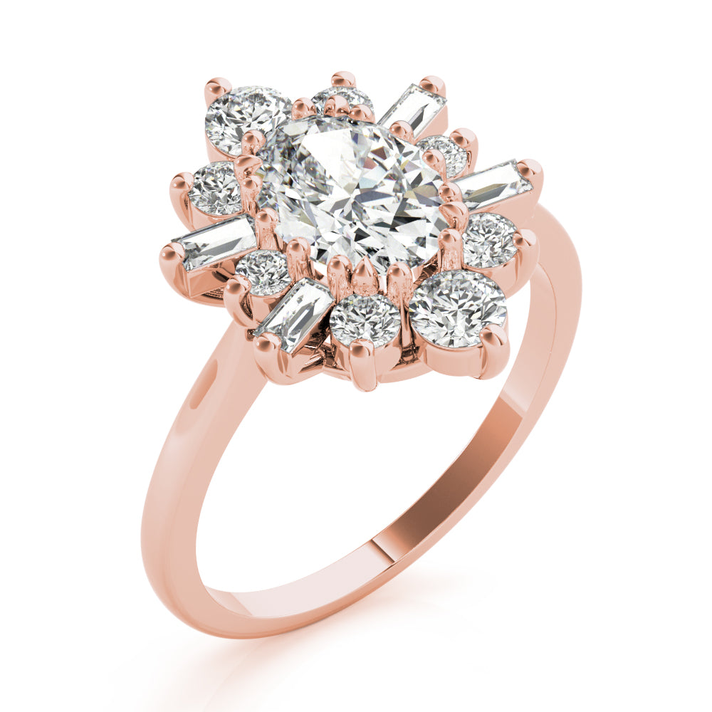 Oval Diamond Engagement Ring · 0.74 ct tw