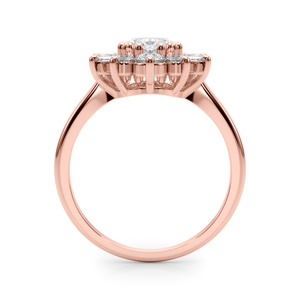 Oval Diamond Engagement Ring · 0.74 ct tw