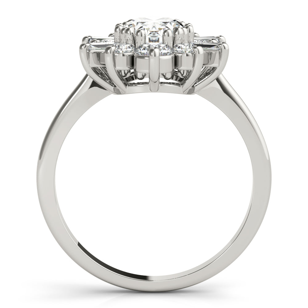 Oval Diamond Engagement Ring · 0.74 ct tw