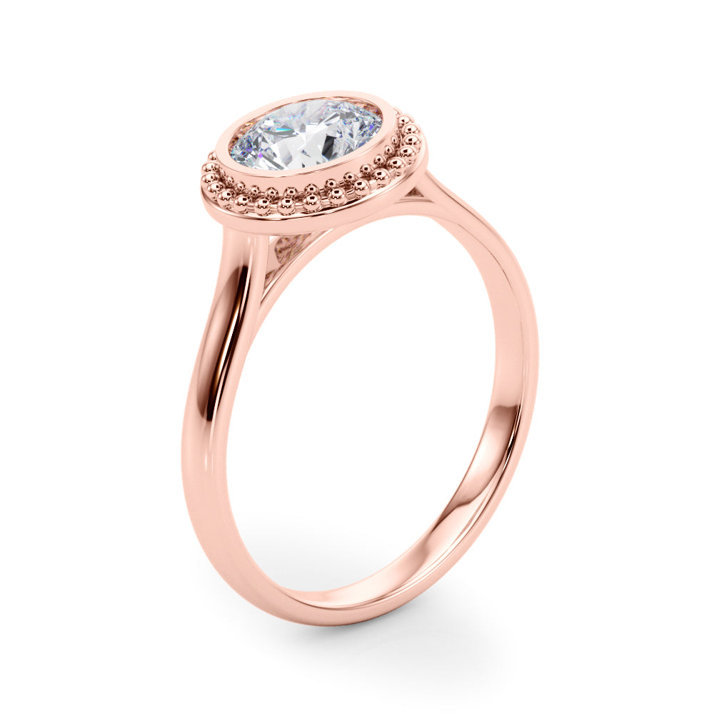 Round Bezel Diamond Solitaire Engagement Ring · 1.00 ct tw