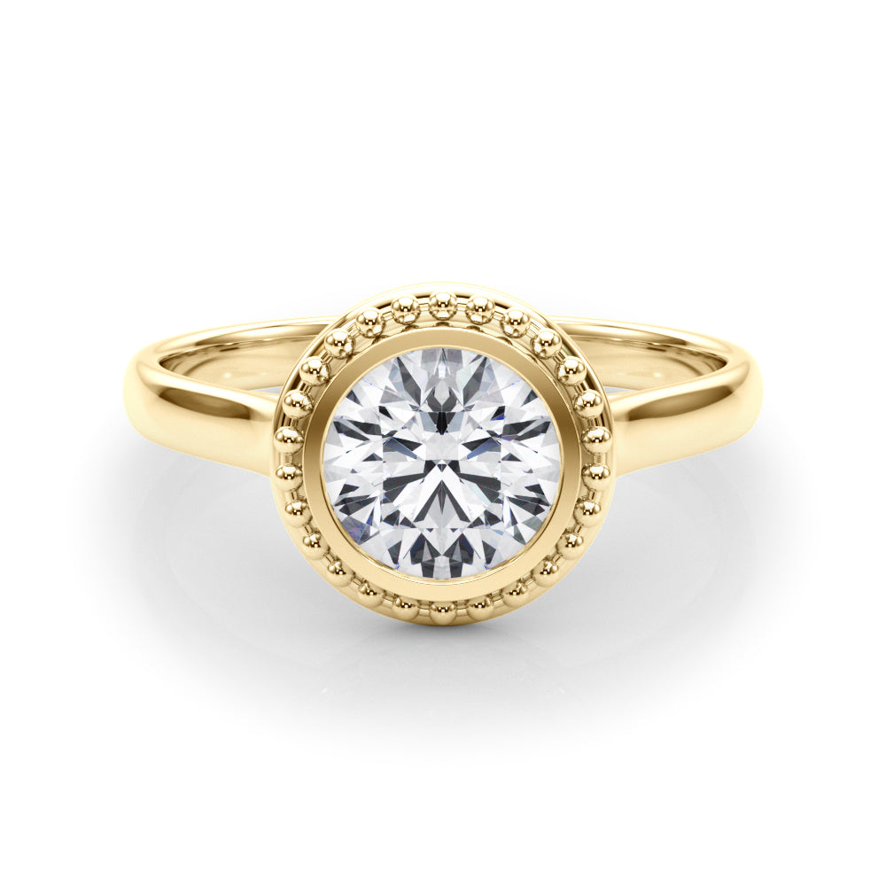 Round Bezel Diamond Solitaire Engagement Ring · 1.50 ct tw