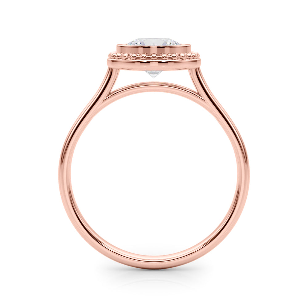 Round Bezel Diamond Solitaire Engagement Ring · 1.00 ct tw