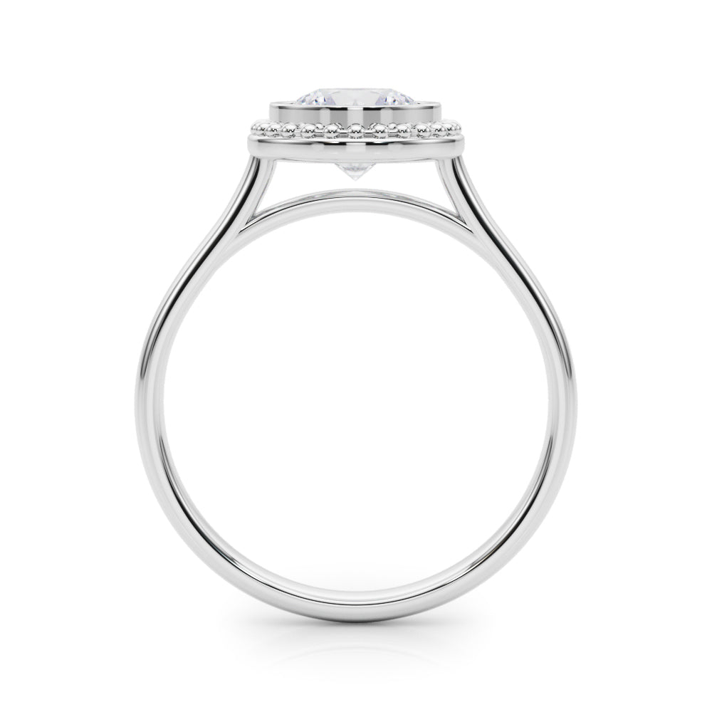Round Bezel Diamond Solitaire Engagement Ring · 0.65 ct tw