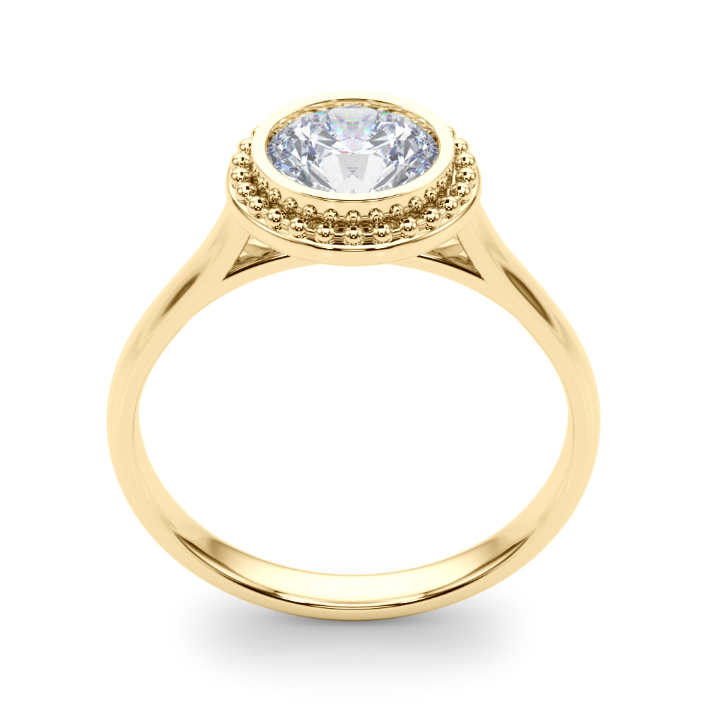 Round Bezel Diamond Solitaire Engagement Ring · 1.00 ct tw