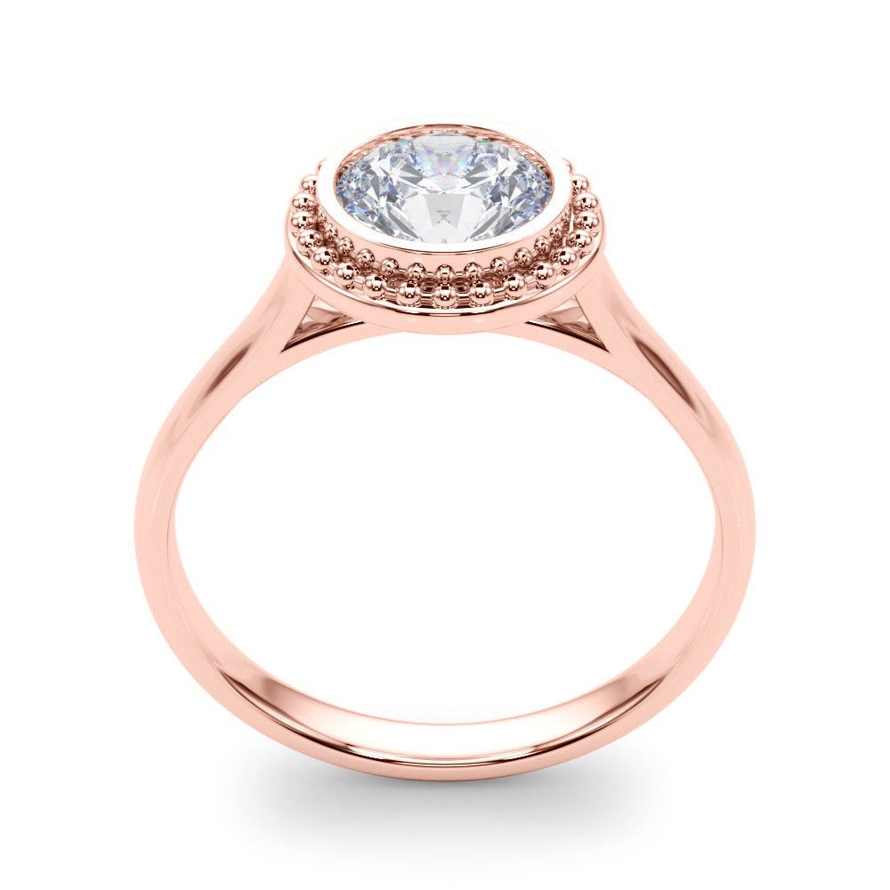 Round Bezel Diamond Solitaire Engagement Ring · 1.00 ct tw