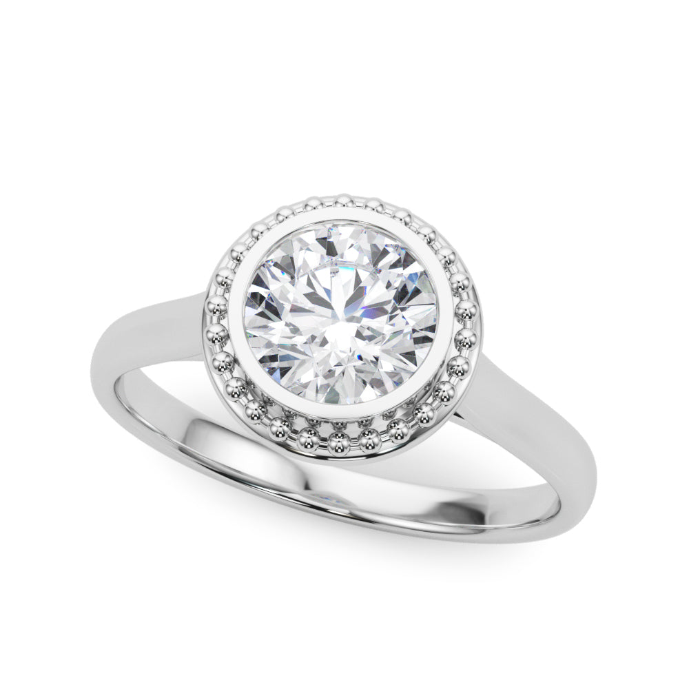 Round Bezel Diamond Solitaire Engagement Ring · 1.25 ct tw
