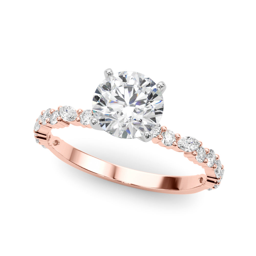 Round Marquise Diamond Engagement Ring · 0.42 ct tw