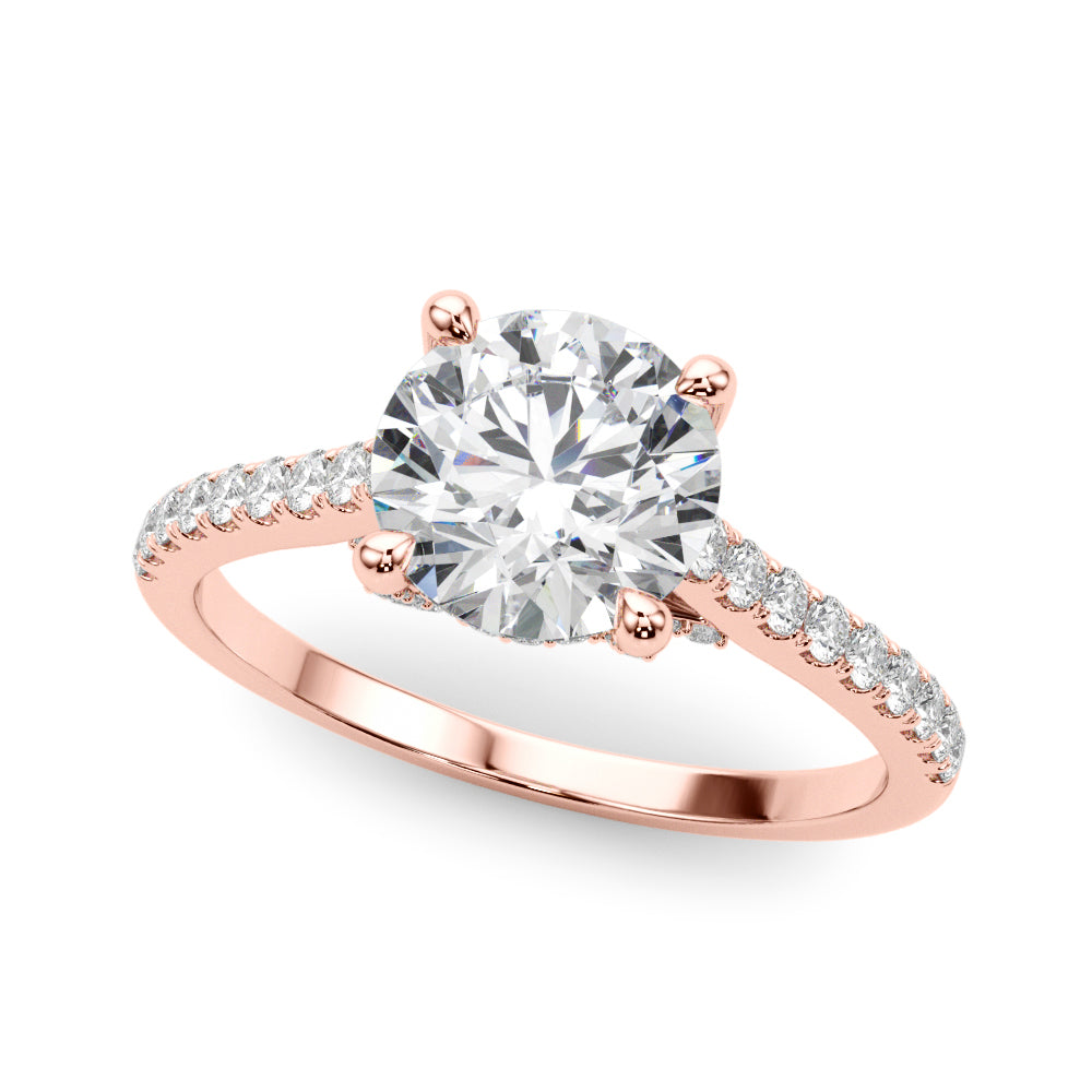 Round Center Diamond Engagement Ring · 1.36 ct tw