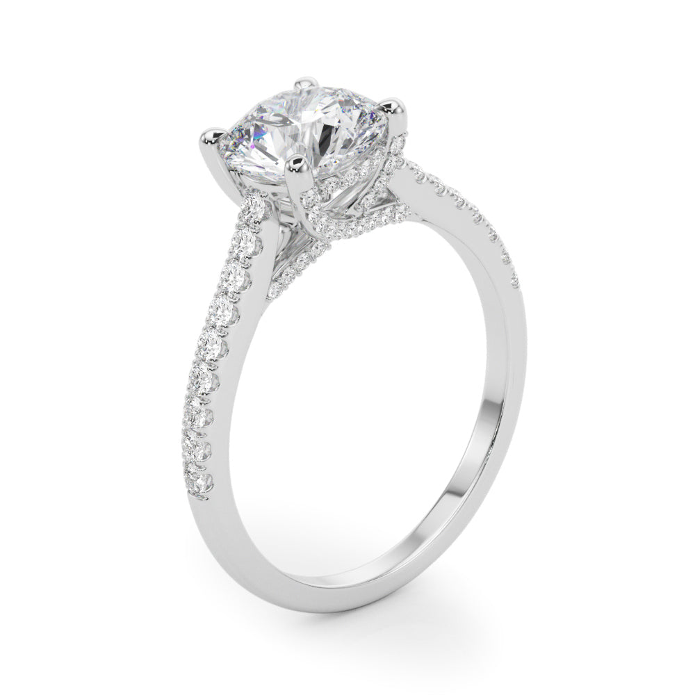Round Center Diamond Engagement Ring · 1.36 ct tw