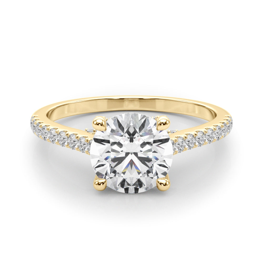 Round Center Diamond Engagement Ring · 1.36 ct tw