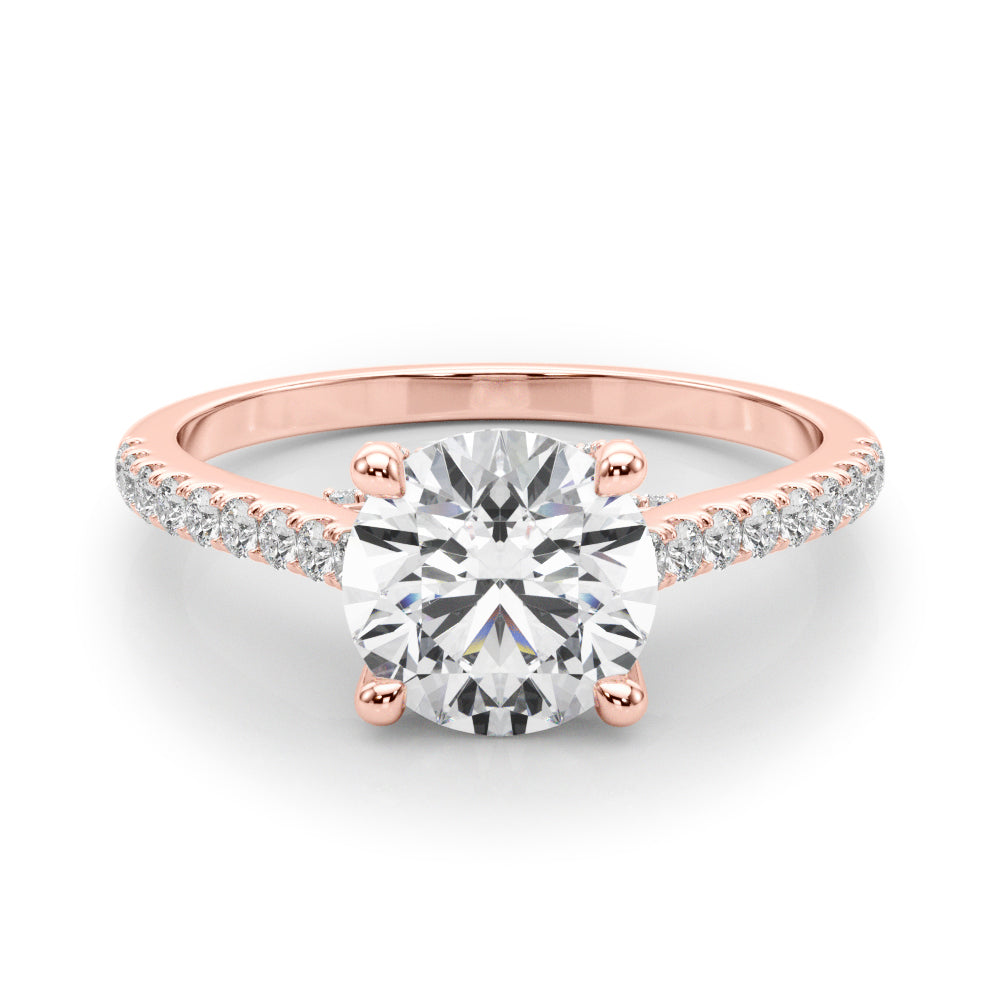 Round Center Diamond Engagement Ring · 1.36 ct tw