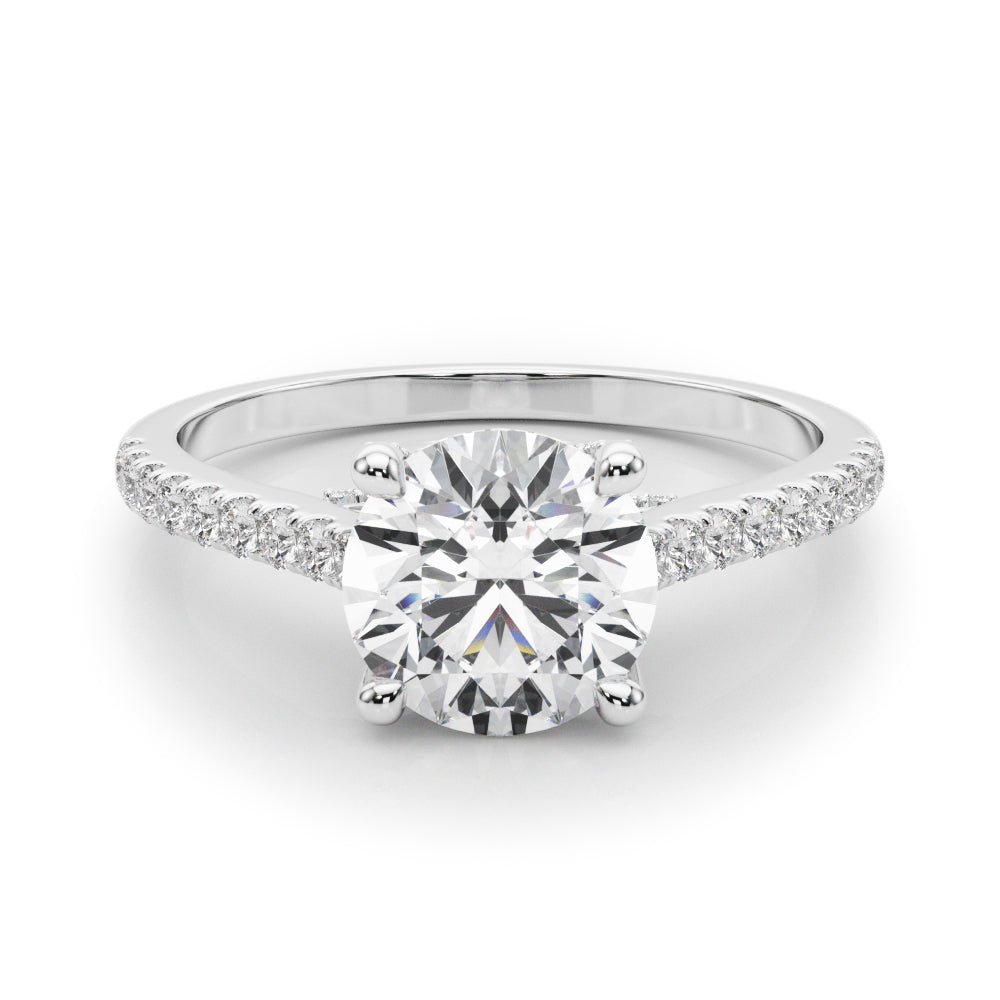 Round Center Diamond Engagement Ring · 1.86 ct tw