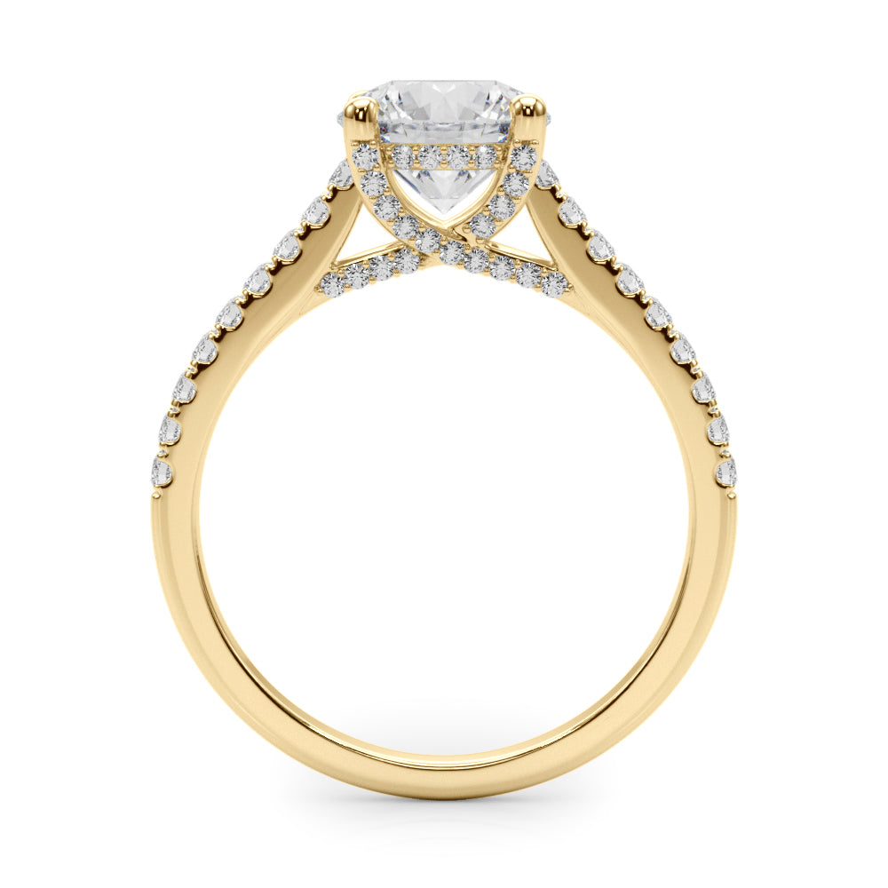 Round Center Diamond Engagement Ring · 1.09 ct tw