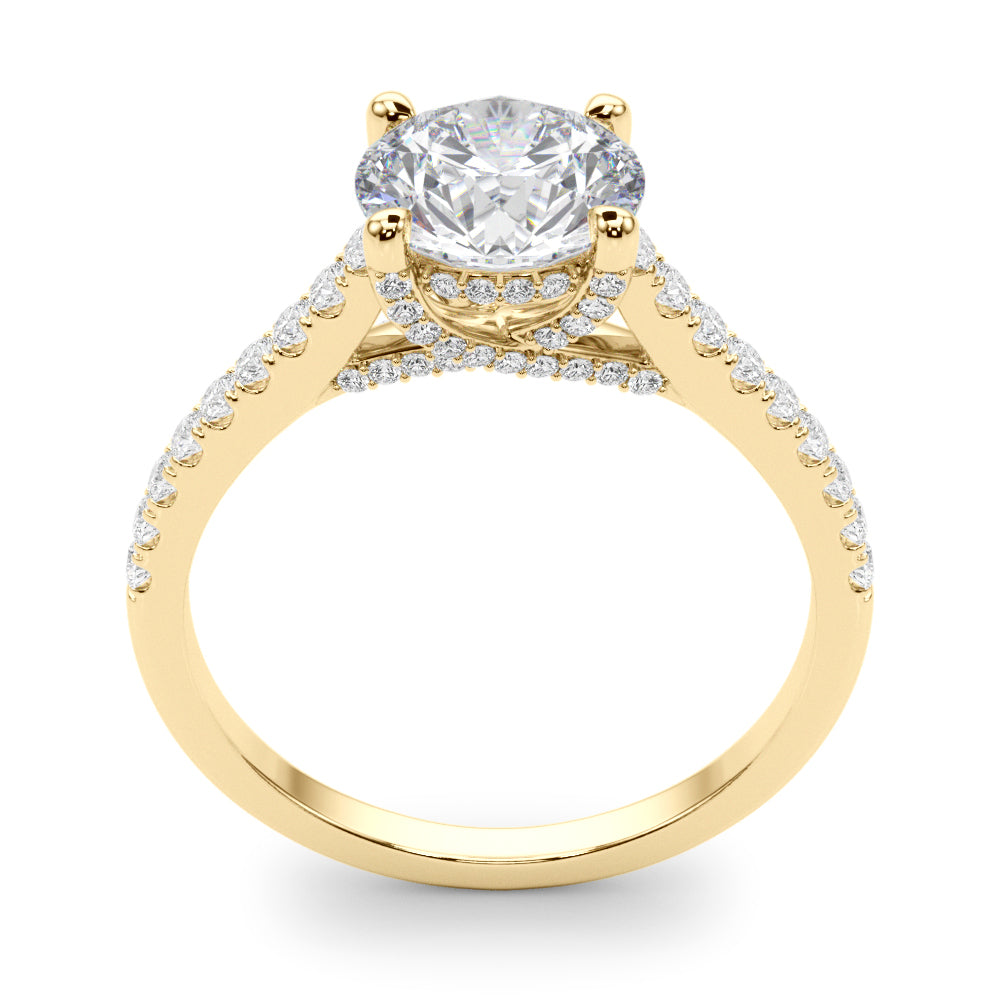 Round Center Diamond Engagement Ring · 1.36 ct tw