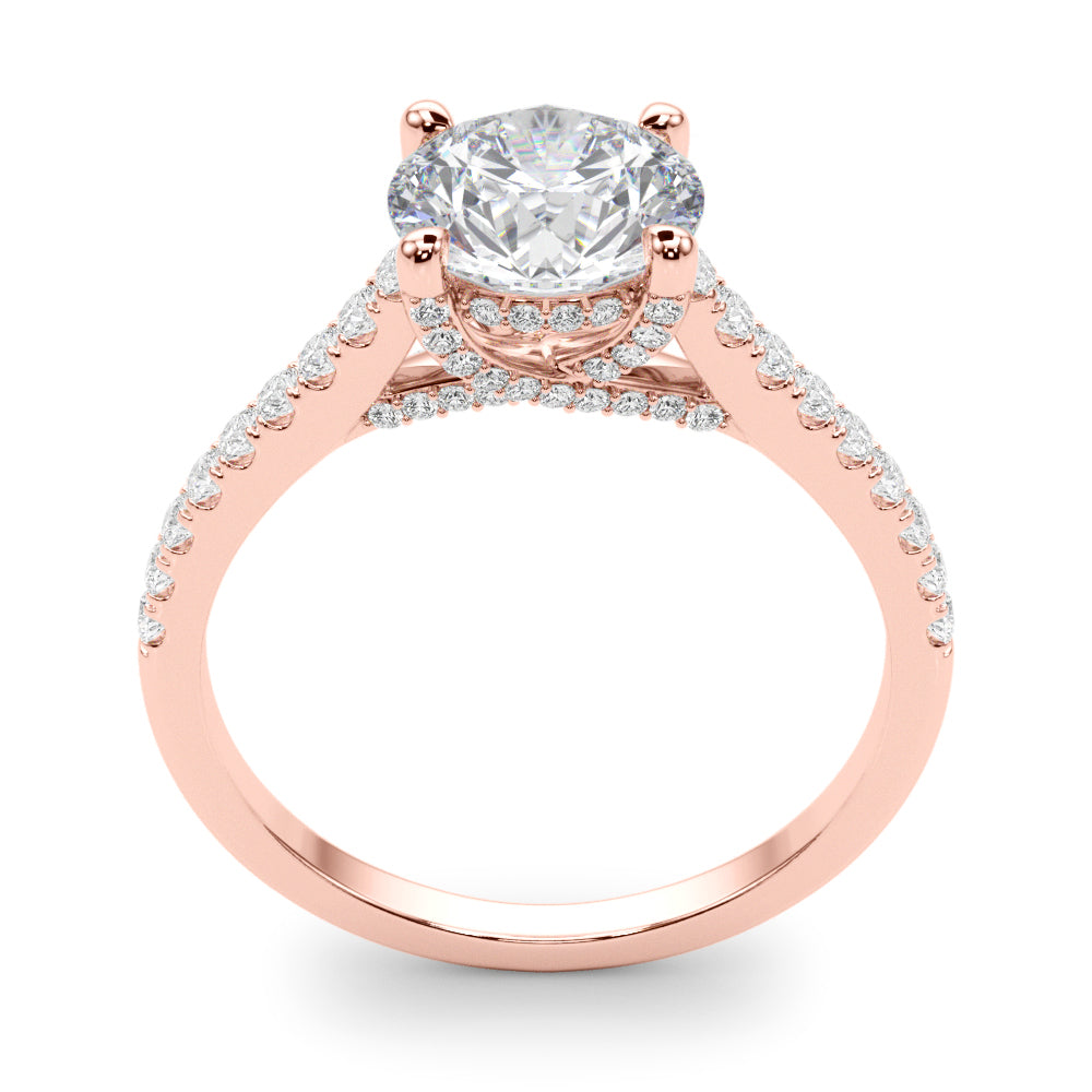 Round Center Diamond Engagement Ring · 1.09 ct tw