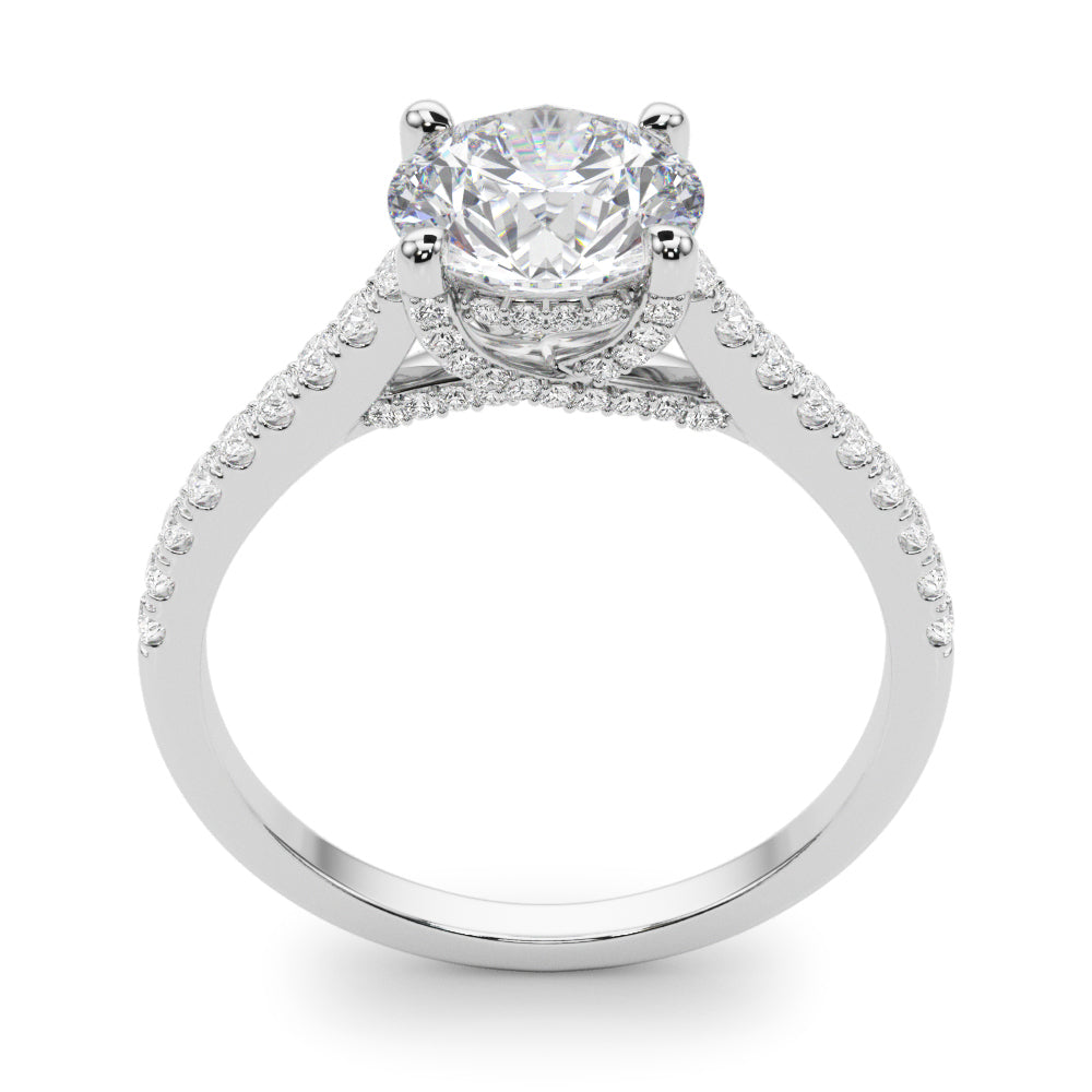 Round Center Diamond Engagement Ring · 1.36 ct tw