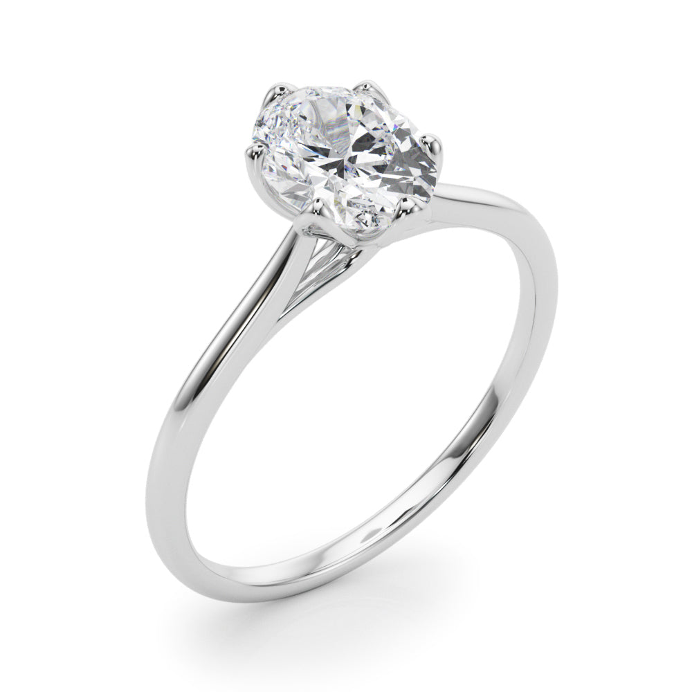 Oval Diamond Solitaire Engagement Ring · 0.95 ct tw