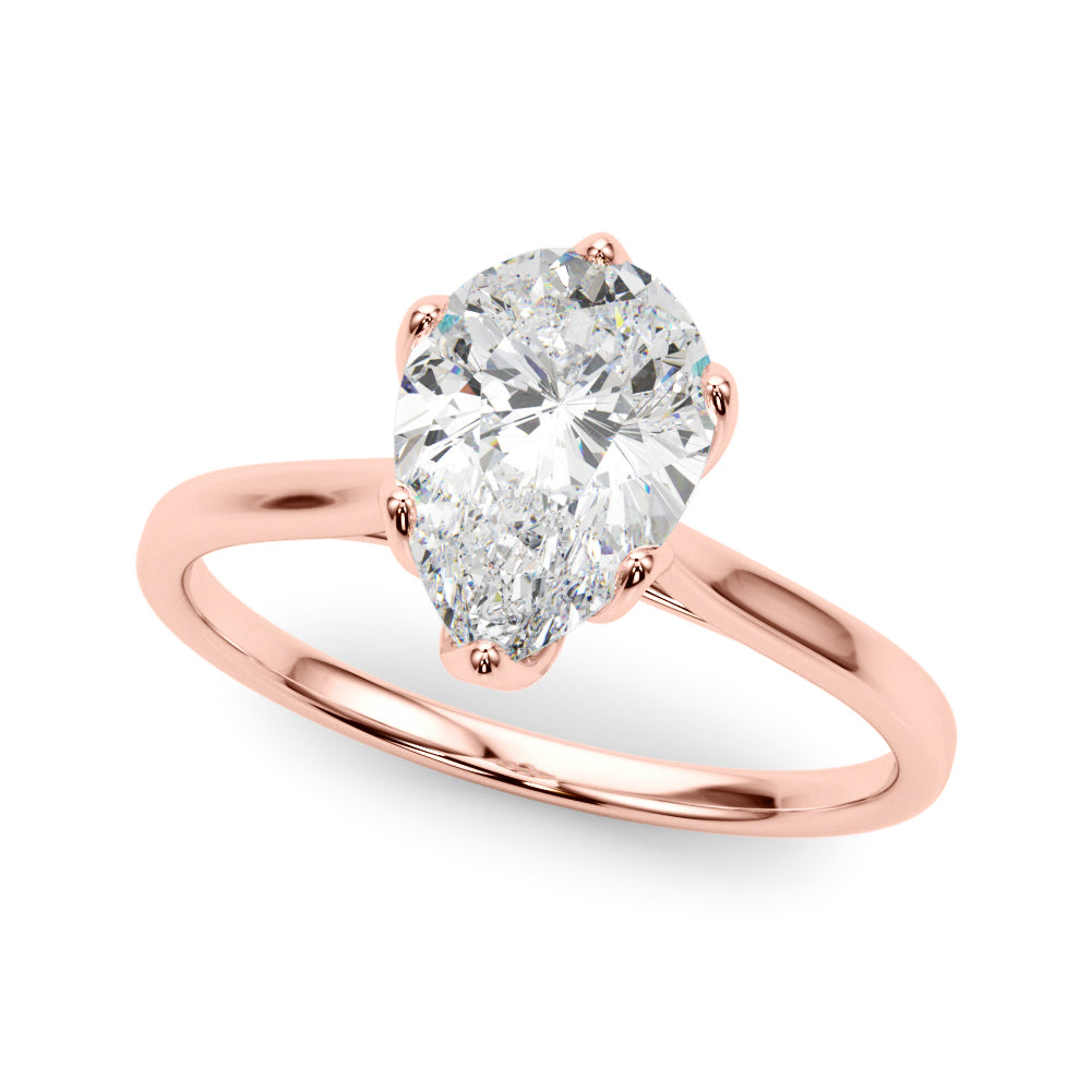 Pear Shape Solitaire Engagement Ring