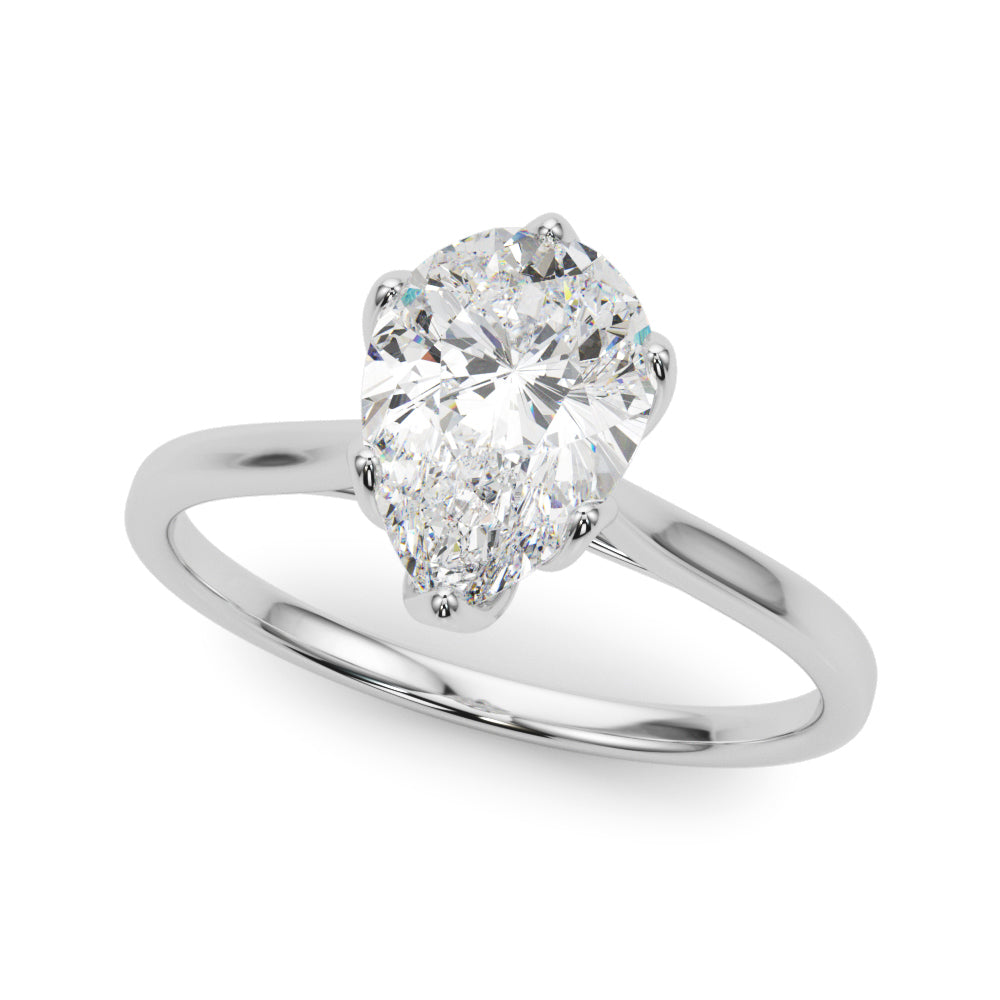Pear Shape Solitaire Engagement Ring