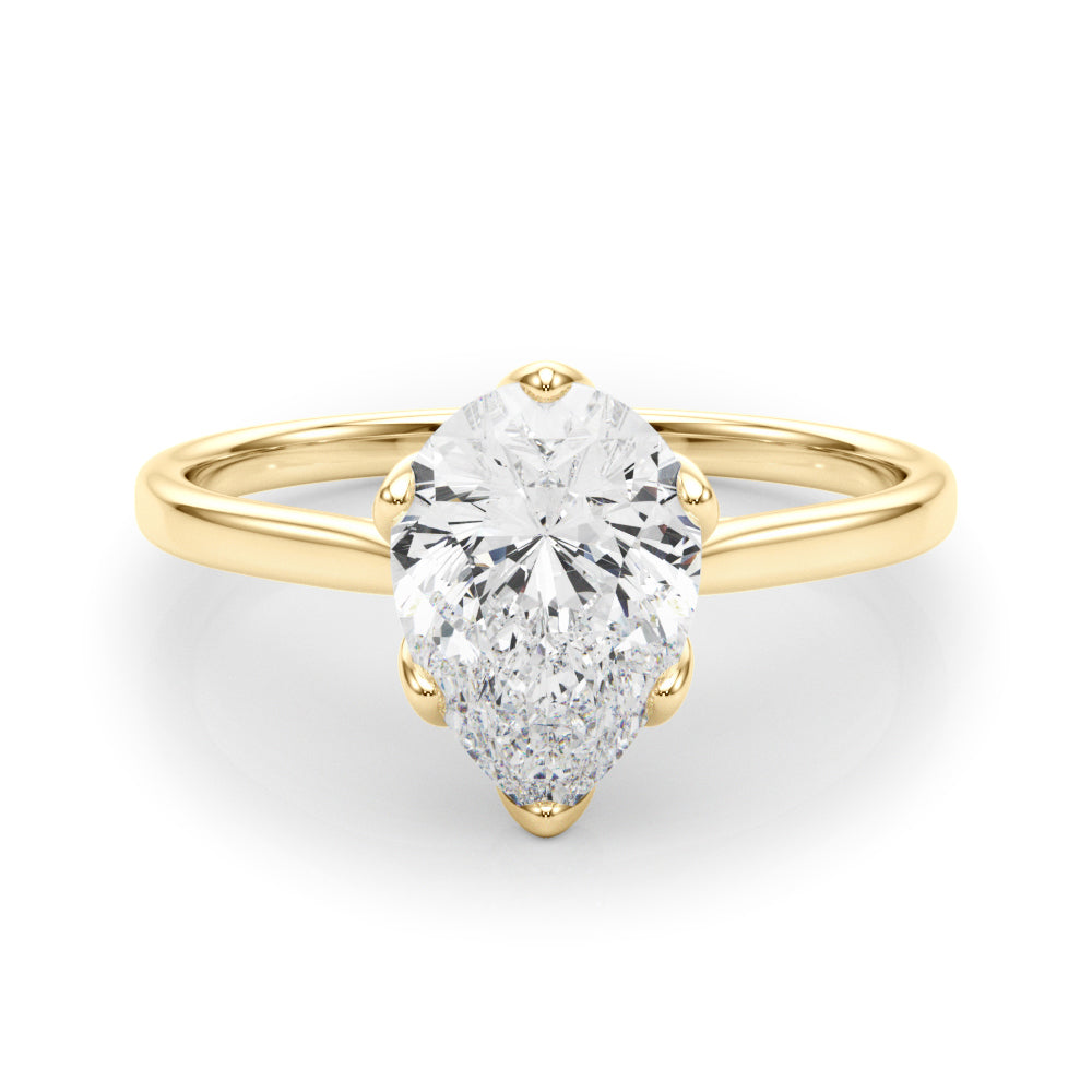 Pear Shape Solitaire Engagement Ring
