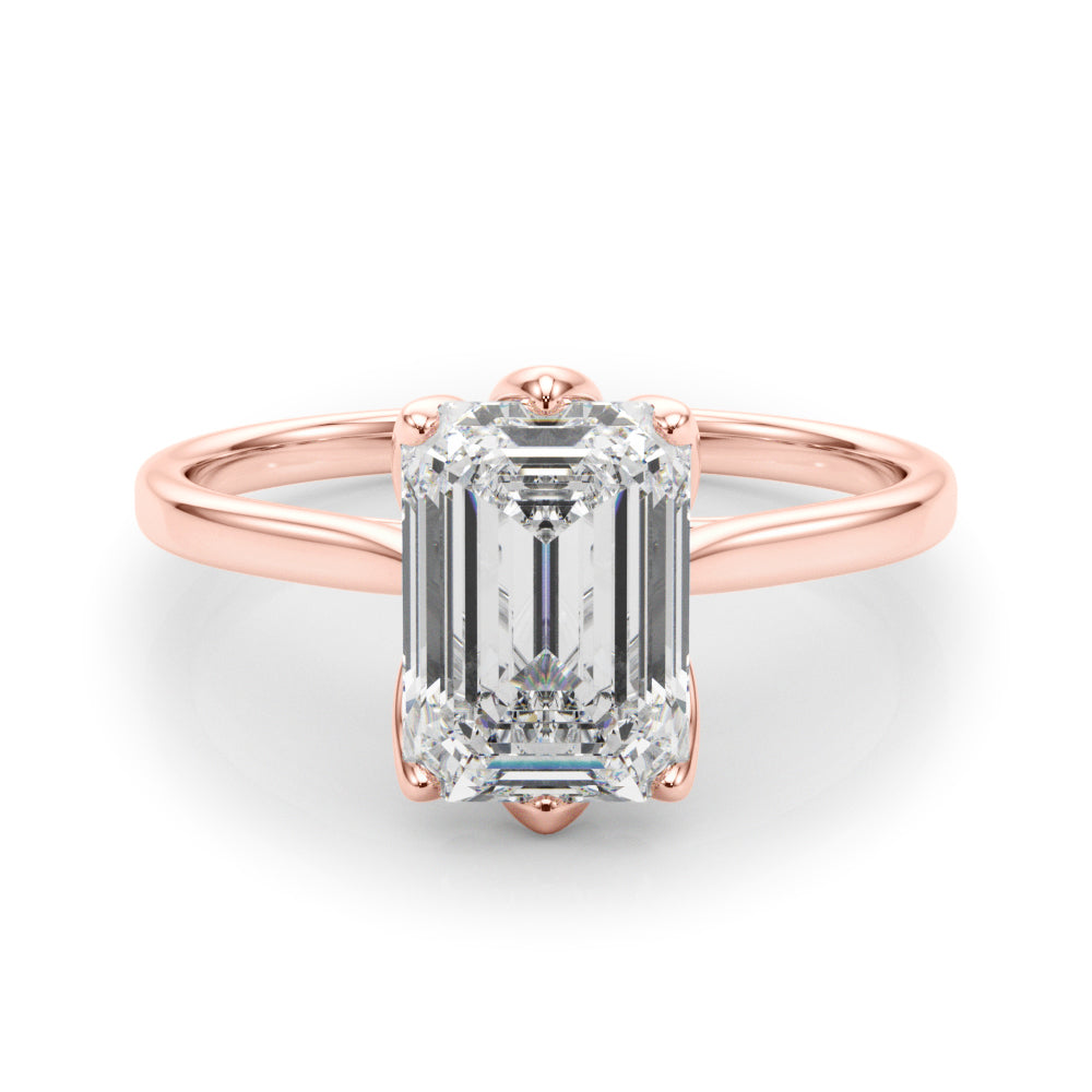 Emerald Cut Solitaire Engagement Ring
