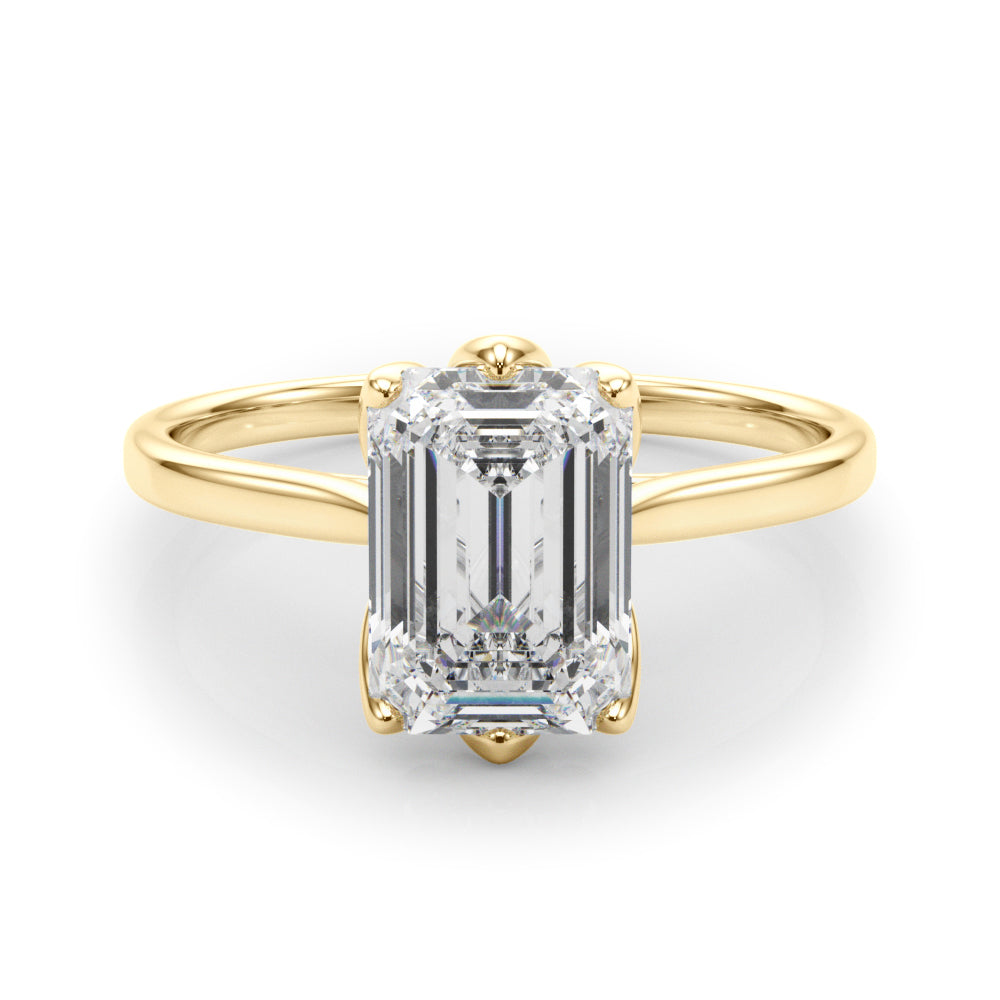 Emerald Cut Solitaire Engagement Ring