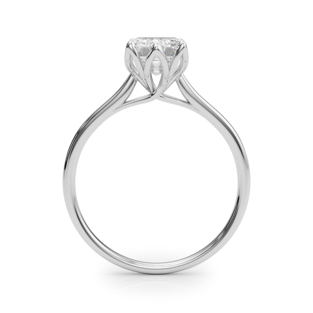 Emerald Cut Solitaire Engagement Ring