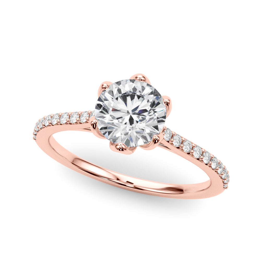 Round Diamond Engagement Ring · 0.90 ct tw