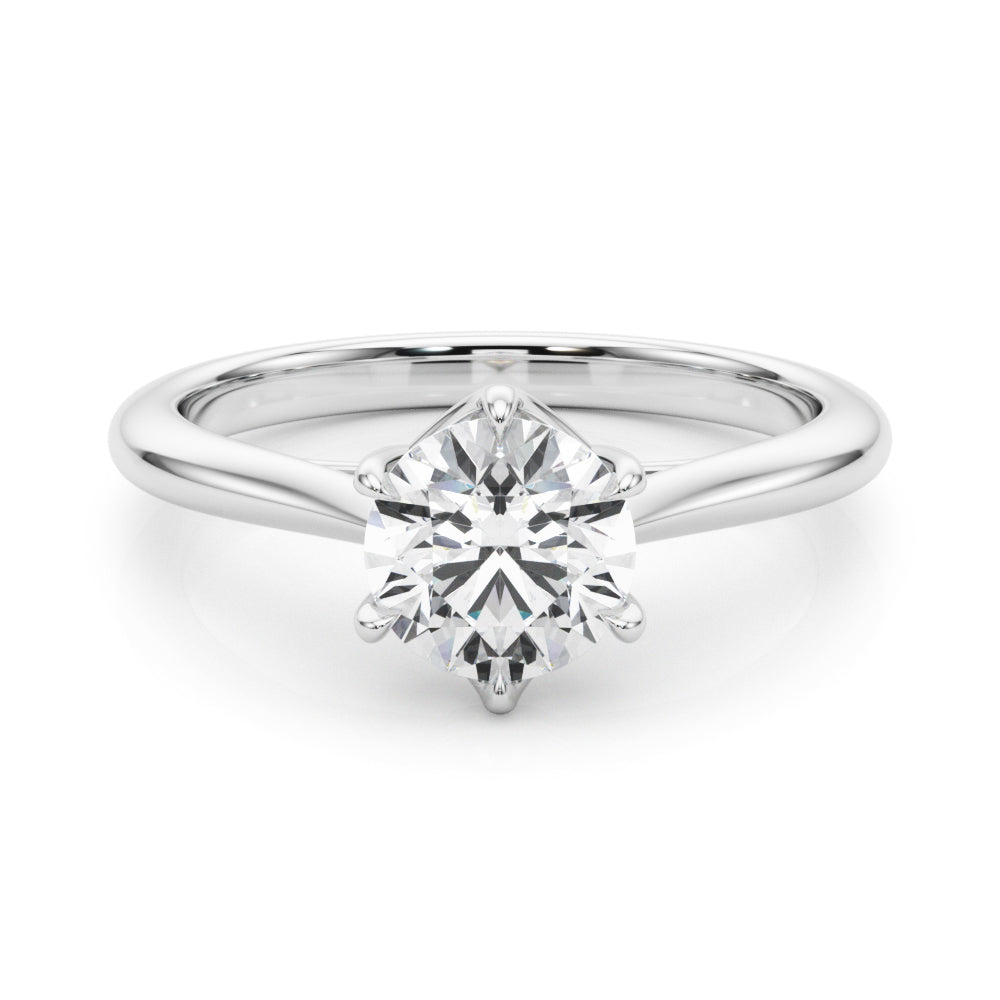 Round Rounds Diamond Solitaire Engagement Ring · 0.75 ct tw