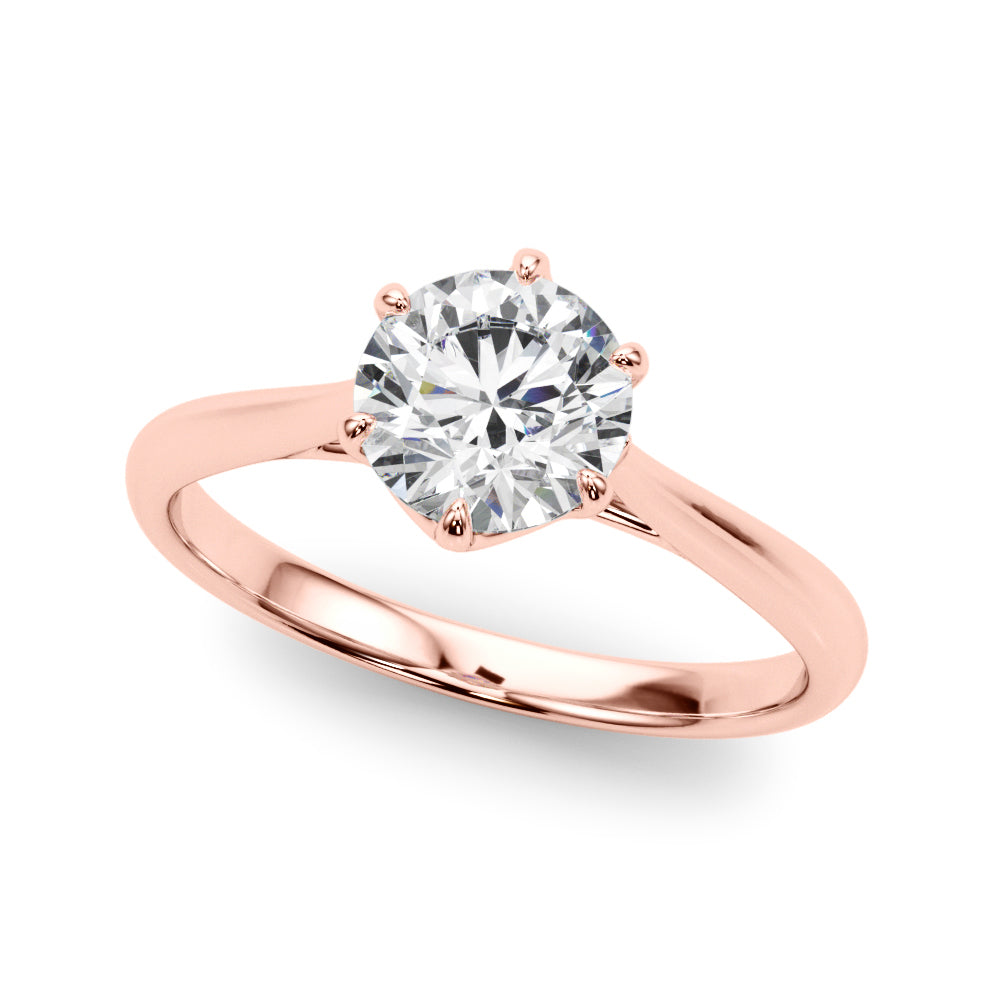 Round Rounds Diamond Solitaire Engagement Ring · 0.75 ct tw