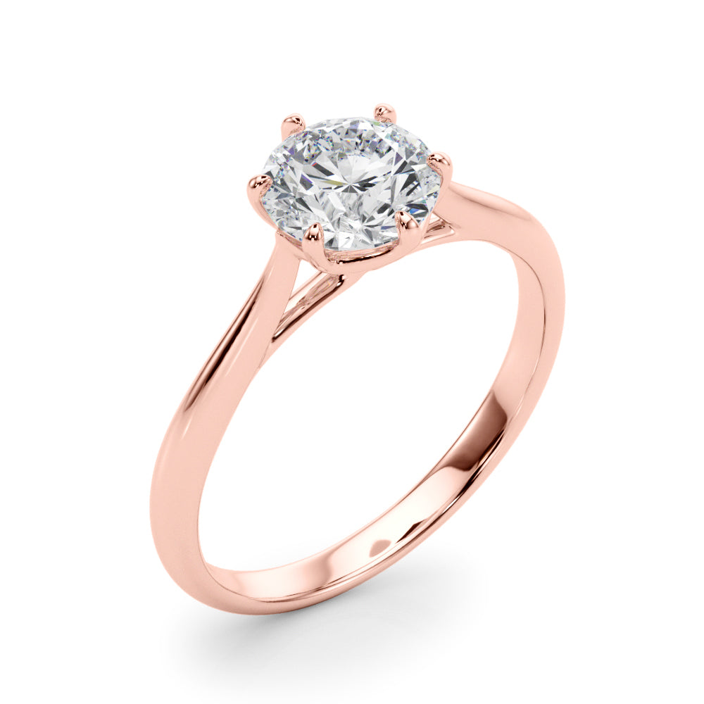 Round Rounds Diamond Solitaire Engagement Ring · 0.75 ct tw