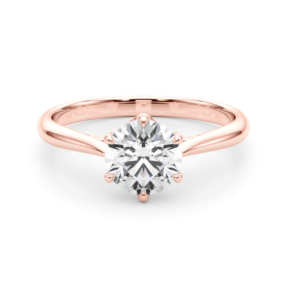 Round Rounds Diamond Solitaire Engagement Ring · 0.33 ct tw