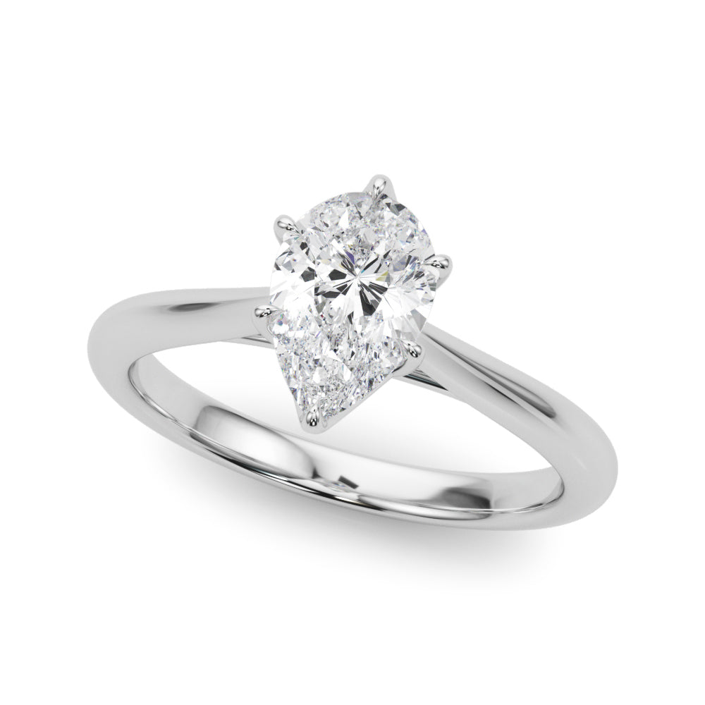Pear 11/x7 Shape Solitaire Engagement Ring