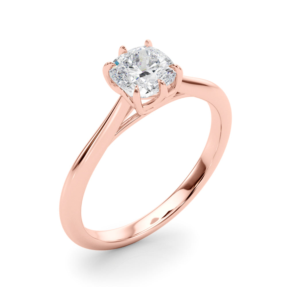 Cushion 3.8x3.8 Diamond Solitaire Engagement Ring · 0.33 ct tw
