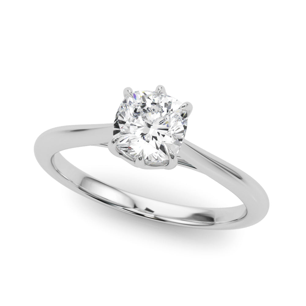 Cushion 3.8x3.8 Diamond Solitaire Engagement Ring · 0.33 ct tw