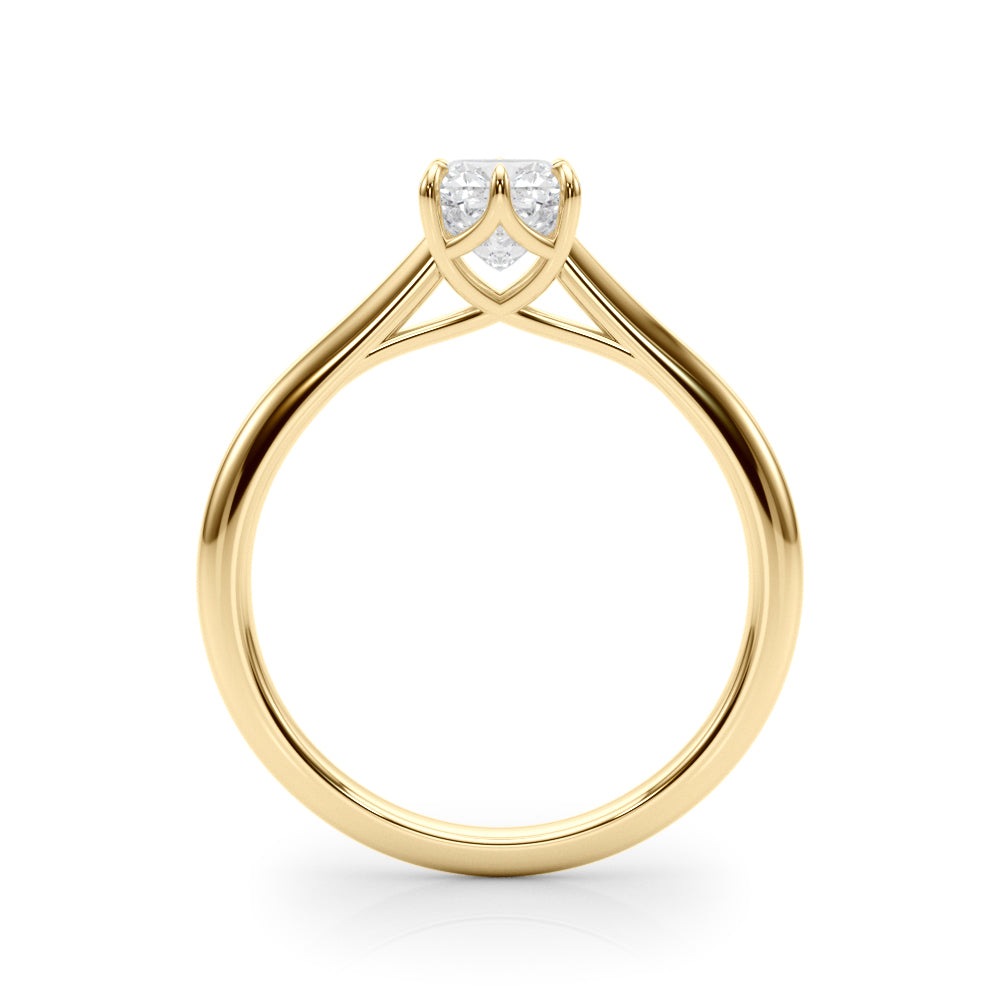 Cushion 3.8x3.8 Diamond Solitaire Engagement Ring · 0.33 ct tw
