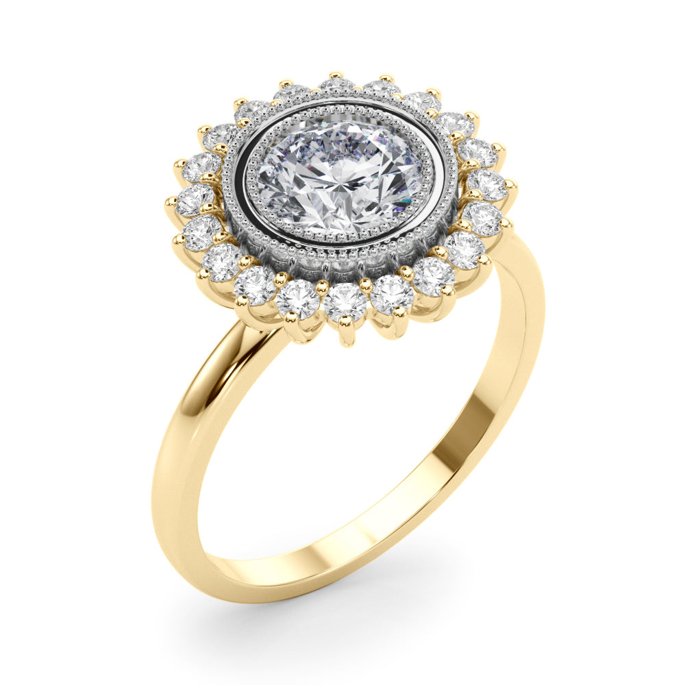 Round Center Diamond Engagement Ring · 1.35 ct tw