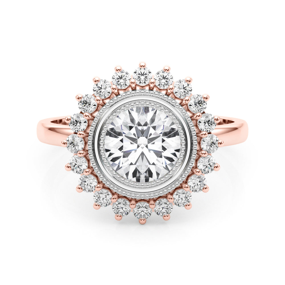 Round Center Diamond Engagement Ring · 1.35 ct tw