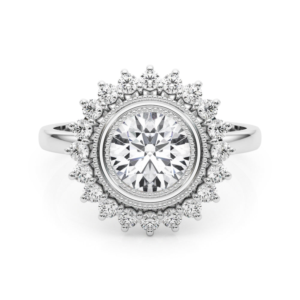 Round Center Diamond Engagement Ring · 1.35 ct tw