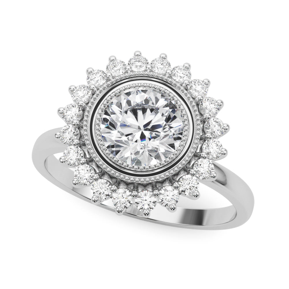 Round Center Diamond Engagement Ring · 1.85 ct tw
