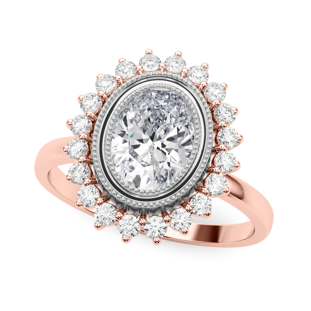 Oval Center Diamond Engagement Ring · 2.35 ct tw