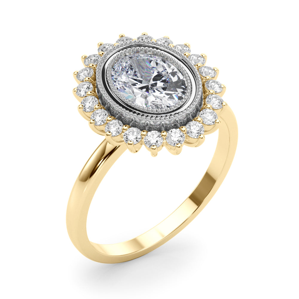 Oval Center Diamond Engagement Ring · 1.26 ct tw