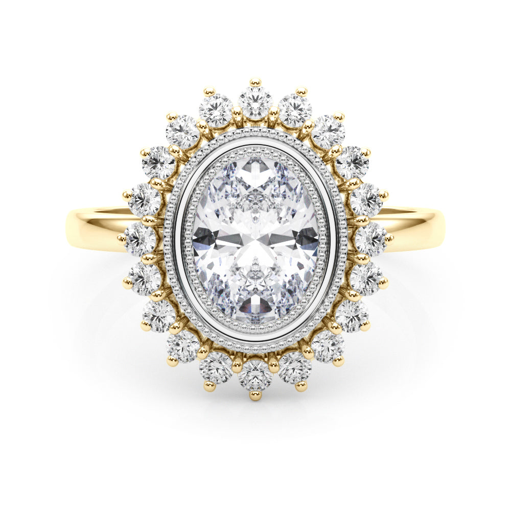 Oval Center Diamond Engagement Ring · 1.26 ct tw