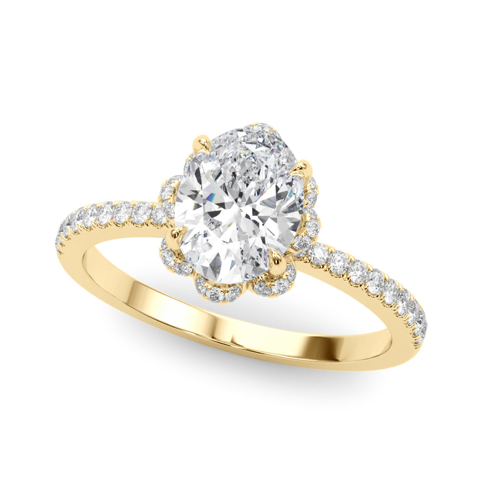 Oval Cent Diamond Engagement Ring · 0.49 ct tw