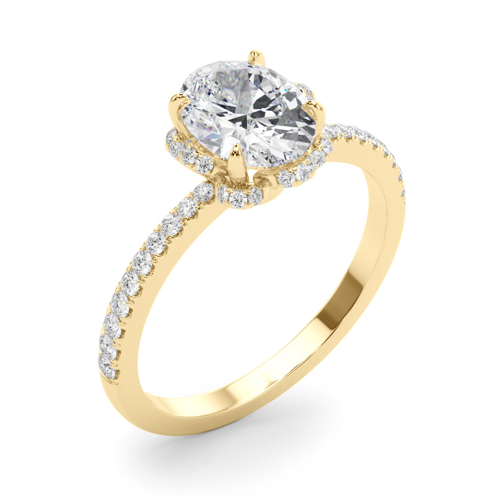 Oval Cent Diamond Engagement Ring · 0.49 ct tw